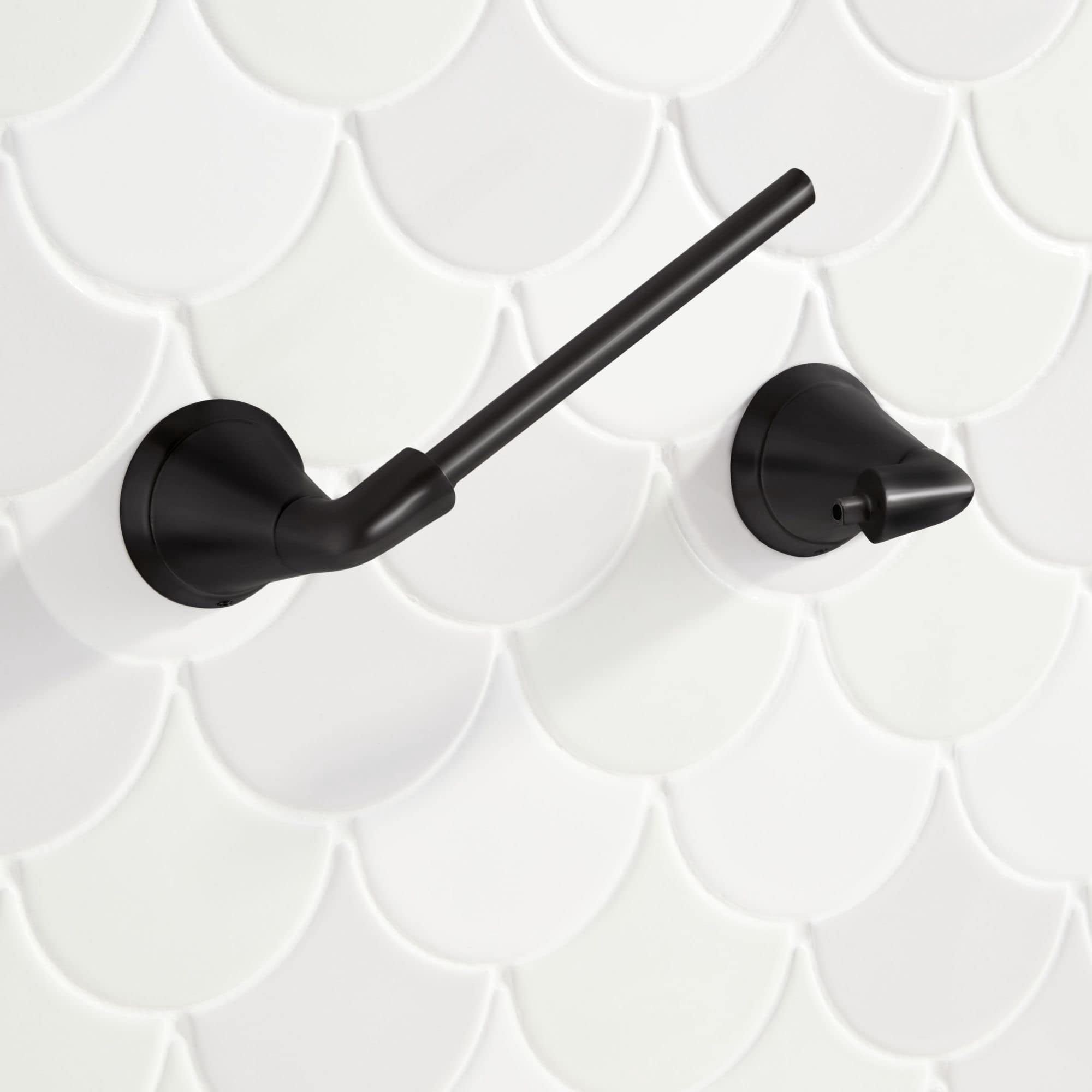 Open Box Signature Hardware 476992 Provincetown Wall Mounted Pivoting Toilet Paper Holder
