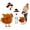 A, variant on 23 Inch Thanksgiving Turkey Porch Goose Outfit Set, Fall Goose Costume with Dinnerware and Utensils for Porch Statue, Seasonal Decoration for Yard and Patio