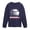 NAVY, variant on Instant Message - Baseball Flash - Youth Boys Long Sleeve Graphic T-Shirt