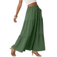 thumbnail image 2 of Mifsaly Boho Maxi Skirt Women Tiered High Waisted A-Line Flowy Summer Skirts Comfortable Everyday Travel Beach Vacation Clothes S, 2 of 7