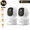 White-2 Cameras, variant on BoyKeep  2K Indoor Security Camera 5G/2.4GHz Wireless WiFi ,Monitor for Baby Pet, Smart Home Camera with One-Touch Call, 360° PTZ, 2-Way Audio, Color Night Vision, No Plug Version,Motion Tracking