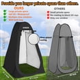 thumbnail image 3 of Pop Up Shower Camping Tent, Outdoor Privacy Camp Toilet Tent, Portable Dressing Room with Carrying Bag, Bath Bag for Camping, Hiking, 3 of 5