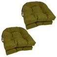 thumbnail image 5 of Blazing Needles 16-inch Spun Polyester Solid Outdoor U-shaped Tufted Chair Cushion, 5 of 5