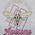 thumbnail image 3 of CafePress - Cicadas Don't Forget To Be Awesome Cicada Insects Women's Baseball T Shirt - Womens Baseball Tee, 3 of 4