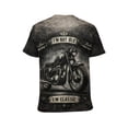 thumbnail image 2 of LAOLIUSN Men's Motorcycle Graphic T Shirt, Vintage Biker Classic Bike Print Short Sleeve Crew Neck Tee, S-4XL, 2 of 7