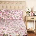 thumbnail image 3 of Superior Cotton Sheet Set Vintage Floral Bedding Bohemian, Cream, Twin, 3 of 8