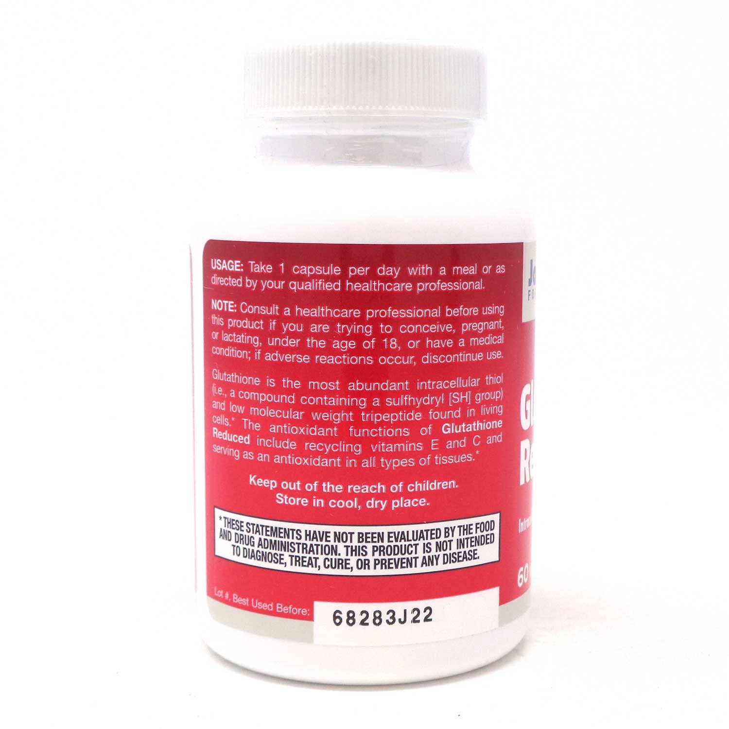 Jarrow Formulas Reduced Glutathione, Supports Liver Barbados | Ubuy