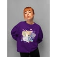thumbnail image 2 of Retro Dippin’ Dots Delight - Colorful Ice Cream Treat Graphic Women's Sweatshirt, 2 of 4