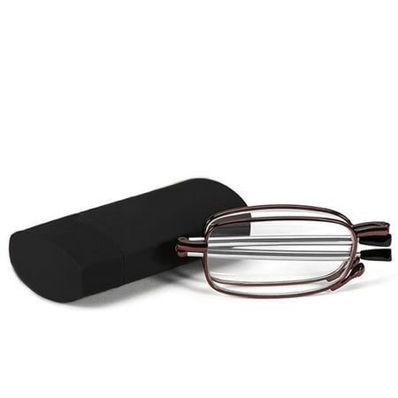 Black/Red Folding Rotation 1.0-4.0 Eyeglass New Fashion Eyewear Spectacles Reading (Best Folding Reading Glasses)