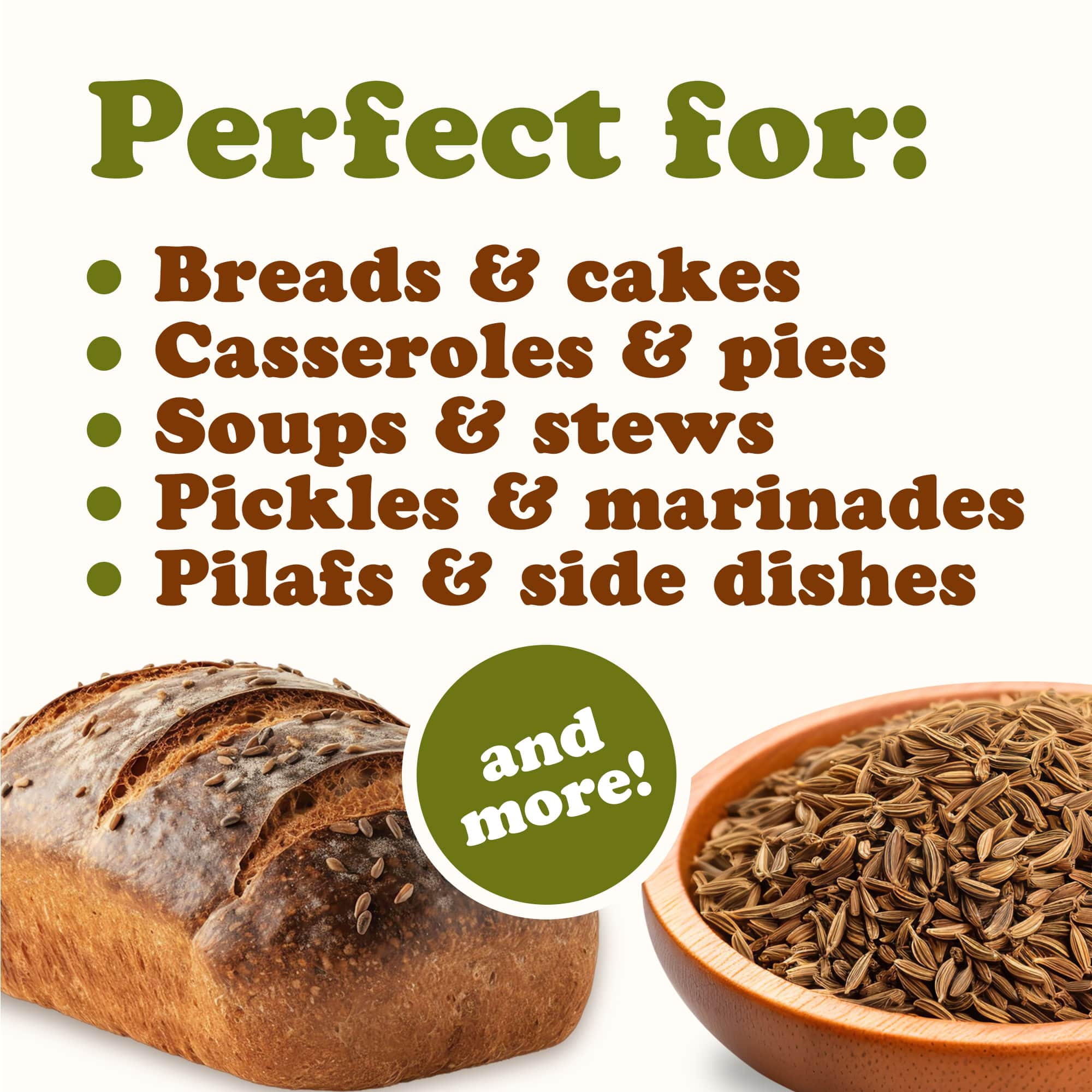 Organic Caraway Seeds, 7 Pounds - Non-GMO, Kosher, Raw, Vegan - by Food to Live
