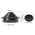 thumbnail image 2 of Uxcell Rubber Grommets ID 3/4" Tower-Shaped Black for Firewall Hole Plugs, Wire Protection Pack of 12, 2 of 6