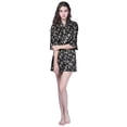 thumbnail image 2 of Richie House Women's Satin Print Bathrobe RHW2722, 2 of 2