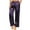 Dark Purple, variant on Ekouaer Women's Silk Satin Pants Wide Leg Pajama Bottoms Lounge Pants Casual Loose Trousers Pj with Pockets