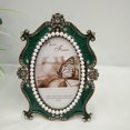 thumbnail image 4 of Jeweled Photo Frame Embossed Finishing Freestanding Picture Display Ornate Desktop Tabletop 6inch, 4 of 9