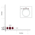 thumbnail image 5 of ANGARA Natural Oval Three Stone Ruby Engagement Ring with Diamonds in 14K White Gold for Women (Size-6x4mm) | July Birthstone, Birthday, Anniversary, Jewelry Gift for Women | Natural Ruby Ring, 5 of 9