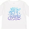 thumbnail image 4 of Inktastic Winter Let It Snow Lettering in Blue with Snowflakes Boys or Girls Long Sleeve Toddler T-Shirt, 4 of 5