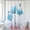 Blue, variant on Unique Bargains Shower Curtain Waterproof Sets with Hooks Multicolor 71"W x 71"L
