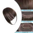thumbnail image 4 of Clip en flequillo YONGSHENG cabello humano Marrón oscuro, 4 of 5
