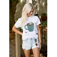 thumbnail image 4 of Need More Coffee Cute Funny Caturday Women's Plus Size Graphic Tee Brisco Brands 4X, 4 of 5