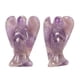 thumbnail image 4 of Estatuilla de ángel de cristal sintético tallada paz curación bolsillo ángel estatua piedra para meditación en el hogar púrpura, 4 of 5