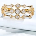 thumbnail image 5 of Moda Mujeres Anillo Calado Zircon Anillo de compromiso de boda, 5 of 5