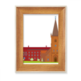 thumbnail image 1 of Danish Koling National Landmark Building Desktop Wooden Photo Frame Display Picture Art Painting Multiple Sets, 1 of 3