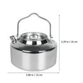 thumbnail image 2 of Camping al aire libre Kettle acero inoxidable hervidor de hervidería multifunción kettle al aire libre kettle, 2 of 4