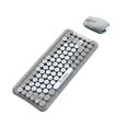 thumbnail image 1 of Mini portátil de ratón con inalámbrico de 85 teclas para gris Baoblaze Teclado inalámbrico mouse, 1 of 7