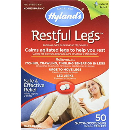 2 Pack - Hyland's Restful Legs Tablets 50 Each (Best Medication For Severe Restless Leg Syndrome)
