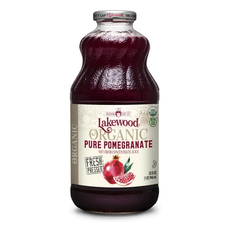 Lakewood, Organic Pure Pomegranate Juice, 32 Fl Oz Bottle Packaging May Vary