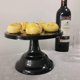 thumbnail image 3 of Juego de 3 soportes para tartas de metal negro para cupcakes, plato para decoración de postre, para baby shower, bodas, fiestas de cumpleaños, celebración, 3 of 8