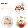 thumbnail image 2 of IFANLANDOR 100pcs Cake Toppers Cake Picks Silver for Anniversary Events, 2 of 8