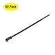 thumbnail image 1 of Correas de cable Uxcell, bridas ajustables de 6 pulgadas, correa de alambre de nylon, negra, 80 piezas, 1 of 5