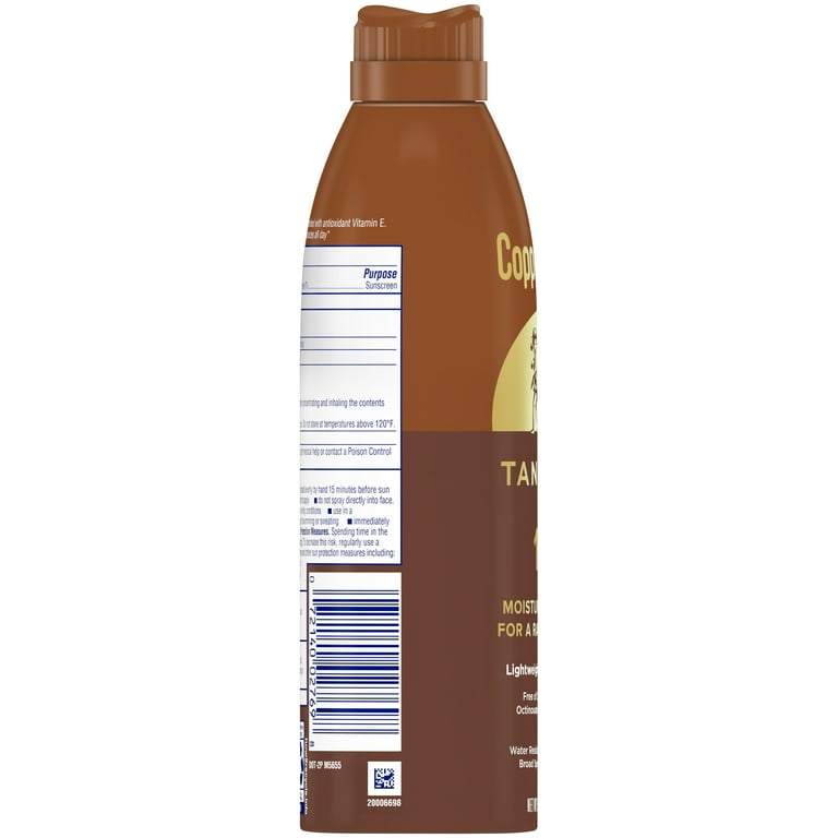 Coppertone, Tanning Dry Oil Sunscreen Spray, SPF 15, 6 Fluid