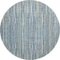 thumbnail image 2 of Addison Rugs Mayfield Washable Transitional Textured Stripes Blue Round Rug, 8' x 8', 2 of 5