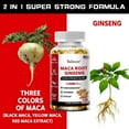 Bcuelov Maca Root Capsules 10,000 mg + Korean Ginseng 1,400 mg