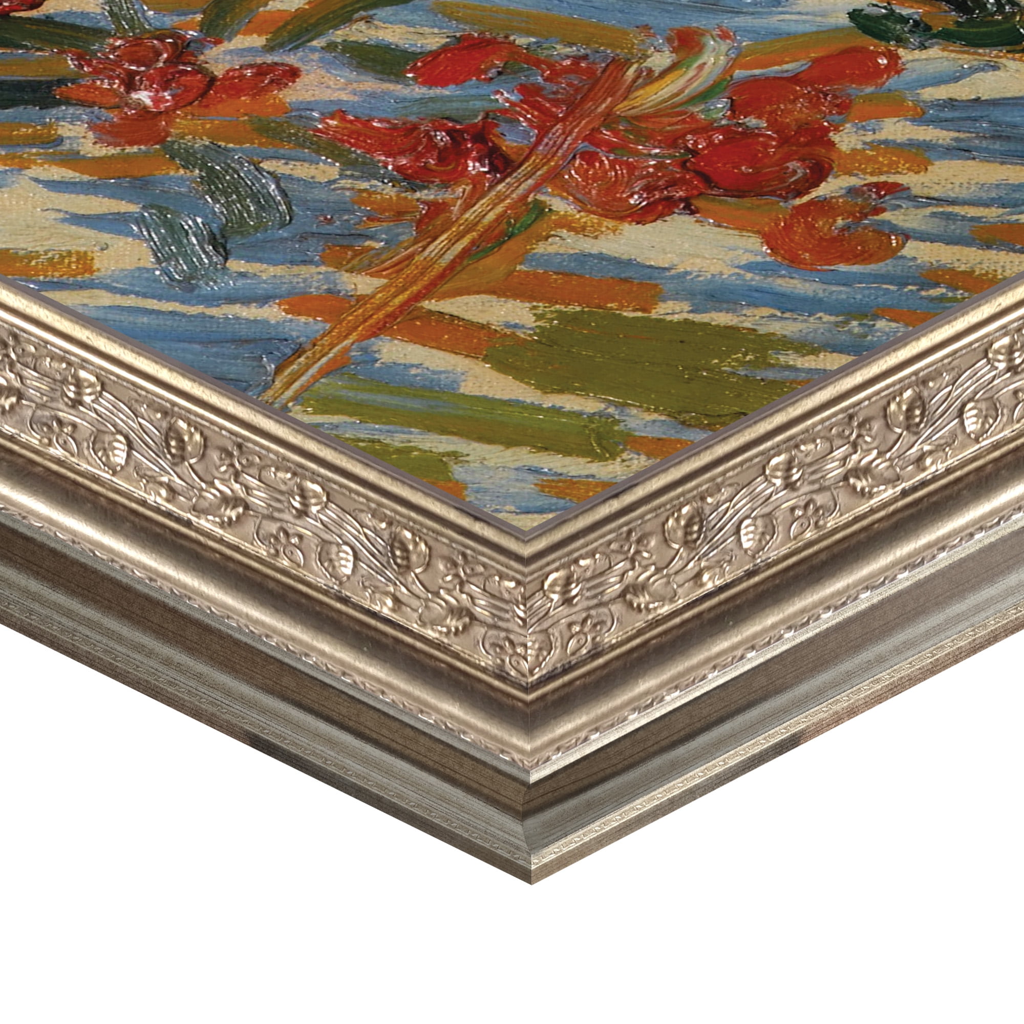 Garden at Arles Framed Canvas