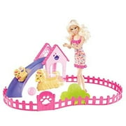 barbie puppy play park and barbie doll giftset
