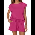 thumbnail image 2 of Conjuntos de 2 Piezas para Mujer Casual Verano Rosa Rojo XL, 2 of 8