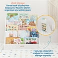 thumbnail image 3 of ECR4Kids Streamline Single-Sided Book Display with Storage, Classroom Bookshelf, White Wash, 3 of 9