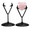 Black, variant on Heart Shape Metal Display Stand, 2 Pcs Adjustable Crystal Holder, 4.48 in Rock Display Easel for Gemstones, Minerals, Agate Slabs, Plates, Seashells, Spheres and Collectibles