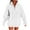 White, variant on CQONEPT Women's Hoodies Drawstring 1/4 Zip Dressy Casual Sweatshirts with Pockets Outdoor Trendy Fleece Lined Pullover Brown S