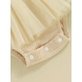 thumbnail image 6 of Bagilaanoe Newborn Baby Girl Summer Rompers Dress Sleeveless Bodysuits + Headband 3M 6M 12M 18M Infant Tulle Patchwork A-line Dresses, 6 of 8