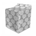 thumbnail image 1 of Dahlia Washer Cover, Soft Toned Bloom Petals Motifs Floral Stems Essence Retro Flourish Design, Dust and Dirt Free Decorative Print, 29" x 28" x 40", Pale Grey and White, by Ambesonne, 1 of 3