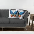thumbnail image 7 of Ambesonne Butterfly Throw Pillow Cover 2 Pack, Cycle of Life Theme, 24", Orange Blue Black, 7 of 7