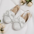 thumbnail image 5 of Rexoro Girls Dress Shoes Flats Sparkly Glitter Fabric Elastic Slingback Toddler Loafers for Party, 5 of 7