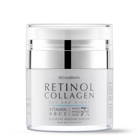 Enaskin Naturals Retinol Collagen Day and Night Face Cream, Skincare Face Moisturizer, 1.7 fl oz