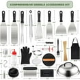 thumbnail image 2 of 237pcs Griddle Accessories Kit for Blackstone, Perfect Flat Top Grilling Accessories, Grill Spatula Set with Enlarged Spatulas, Basting Cover, Burger Press Patty Maker, Scraper for Outdoor Barbecue, 2 of 8