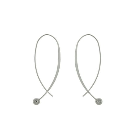 Time And Tru Pull Through Hoop Earrings