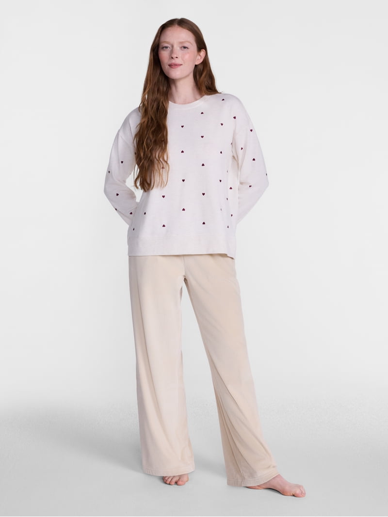 Joyspun Women's Velour Sleep Pants, Sizes XS-3X - Walmart.com